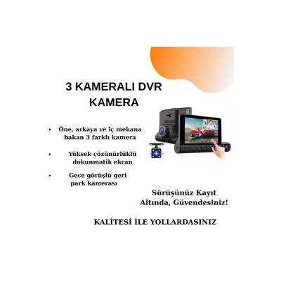 CarSmarT 3 KAMERALI DVR KAMERA